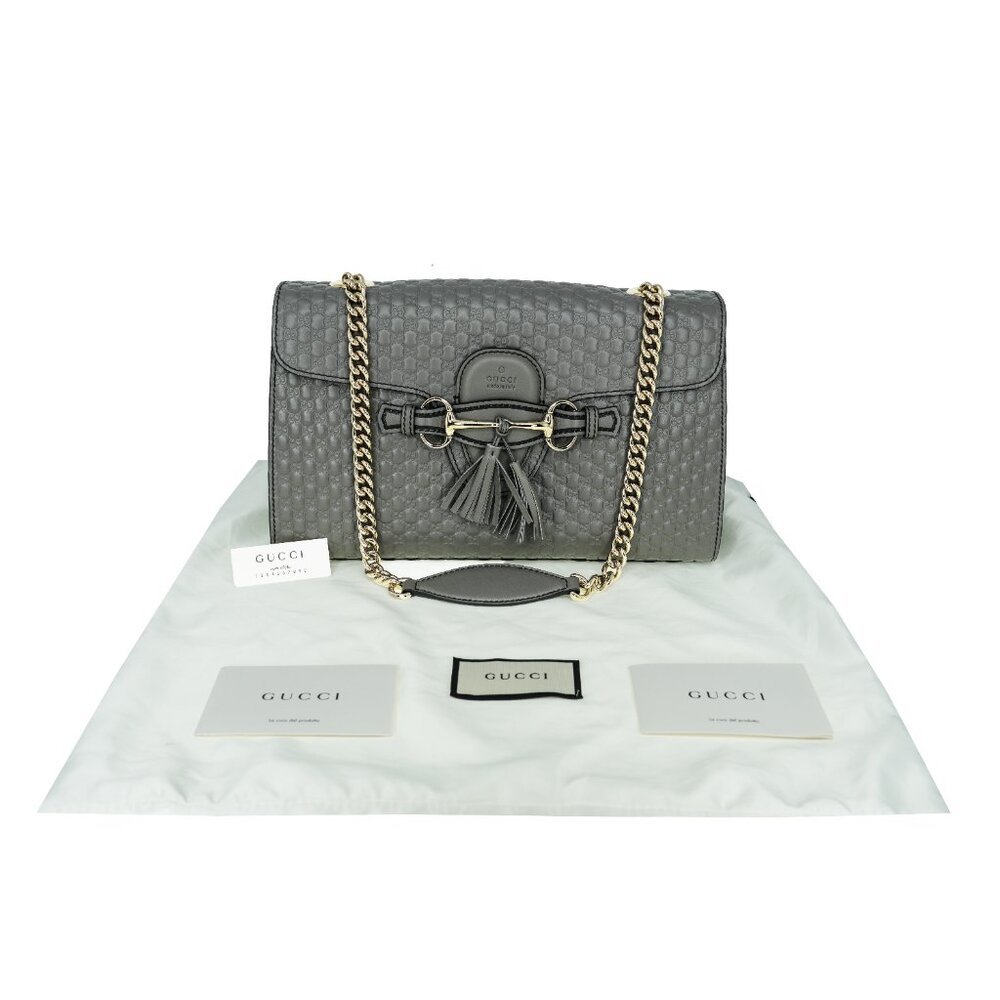 Gucci Medium Emily GG Leather Chain Shoulder Bag - Picture 5 of 9